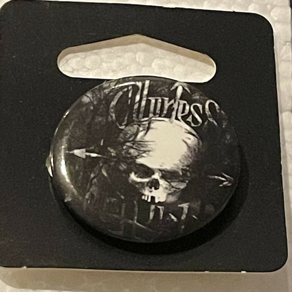 VTG  1993 Cypress Hill Promo Button Pin Pinback Logo Compass Skull Black Sunday